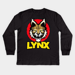 Lynx Big Cat Cats Lover Gift Kids Long Sleeve T-Shirt